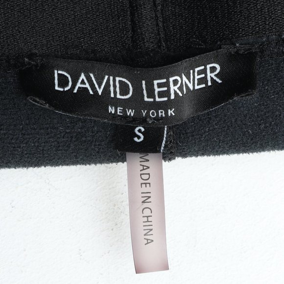 David Lerner Stretch Pants Women's Small Black Faux Leather - Picture 8 of 12